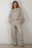 R13 - Broek - Relaxed Darted Sweatpant - Heather Grey / Oatmeal