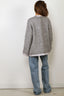 Forte_Forte - Vest - Waffle Mohair "chanel" Cardigan Satin Lined - Grigio Melange