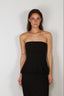 Rotate - Top - Peplum Bustier Top - Black