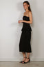 Rotate - Top - Peplum Bustier Top - Black