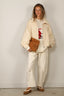 Tibi - Sweater - Soft Wool Ski Sweater Crewneck Easy Pullover - Ivory Multi