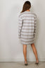 BYLOTTE Studios - Jurk - Taylor Dress - Grey Melange / White / Black