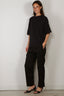 RÓHE - T-Shirt - Oversized Merino T-Shirt - Anthracite Melange