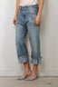 R13 - Jeans - Cuffed Tailored Drop - Lapis Selvedge Blue