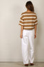 BYLOTTE Studios - T-Shirt - Olsen Tee - Brown Striped