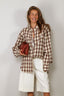 RÓHE - Blouse - Oversized Check Shirt - Red Table Check