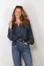 Forte_Forte - Blouse - Indigo Tweed Bohemian Shirt - Indaco