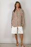 RÓHE - Blouse - Oversized Check Shirt - Red Table Check