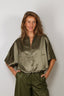 Margaux Lonnberg - Blouse - Isha - Kaki Satin