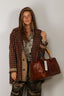 R13 - Jacket - Oversized Hooded Jacket - Khaki Red Check