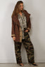 R13 - Jacket - Oversized Hooded Jacket - Khaki Red Check