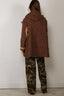 R13 - Jacket - Oversized Hooded Jacket - Khaki Red Check