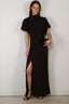 Rotate - Jurk - Maxi Slit Dress - Black