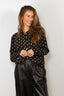 Francoise - Shirt - Constance - Polka Dot Black White