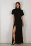 Rotate - Jurk - Maxi Slit Dress - Black
