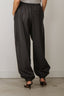 RÓHE - Broek - Balloon Track Pants - Dark Grey Melange