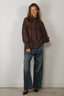 SoSue - Blouse - Dotty - Brown Ecru