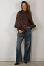 SoSue - Blouse - Dotty - Brown Ecru