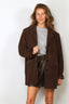 Rotate - Blazer - Oversize Suede - Chocolate Brown