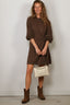 Lisa Yang - Jurk - Abrielle - Dark Truffle
