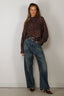 SoSue - Blouse - Dotty - Brown Ecru