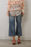  R13 - Jeans - Cropped Wide Leg Jean - Leo Blue