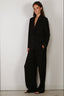 Vince - Blazer - Crepe Double Breasted Blazer - Black