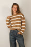 BYLOTTE Studios - Top - Lily Longsleeve - Brown Striped