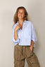 BYLOTTE Studios - Blouse - Olivia Shirt - Blue / White striped