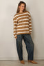 BYLOTTE Studios - Top - Lily Longsleeve - Brown Striped