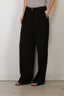 Vince - Broek - Drop Waist Pleated Crepe Trouser - Black