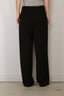 Vince - Broek - Drop Waist Pleated Crepe Trouser - Black