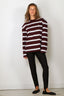 BYLOTTE Studios - Top - Lily Longsleeve - Bordeaux / White / Navy