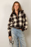 Golden Goose - Vest - Journey W's Knit Dress Rachelle Wool Check Jacquard - Afterdark / Oatmilk