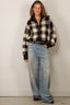 Golden Goose - Vest - Journey W's Knit Dress Rachelle Wool Check Jacquard - Afterdark / Oatmilk