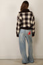 Golden Goose - Vest - Journey W's Knit Dress Rachelle Wool Check Jacquard - Afterdark / Oatmilk