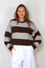 Johny - Sweater - Derek - Grey / Chocolade
