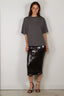 RÓHE - T-Shirt - Oversized Merino T-Shirt - Dark Grey Melange