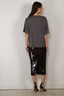 RÓHE - T-Shirt - Oversized Merino T-Shirt - Dark Grey Melange