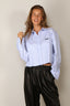 Johny - Blouse - Frankie - White/Blue Stripe