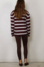 BYLOTTE Studios - Top - Lily Longsleeve - Bordeaux / White / Navy