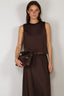 Vince - Top - Asymmetric Hem Shell W/ Lace - Iron
