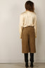Forte_Forte - Blouse - Silk Satin Shirt Without Scarf - Ivory