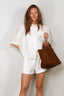 Forte_Forte - Short - Chic Linen Shorts - Crystal