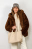 Apparis - Jas - Katin Hooded Coat - Mink