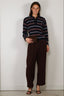 Johny - Sweater - Gino Polo Long Sleeve - Blue/Burgundy