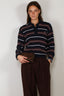 Johny - Sweater - Gino Polo Long Sleeve - Blue/Burgundy