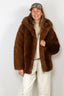 Apparis - Jas - Katin Hooded Coat - Mink