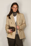 Golden Goose - Blazer - Double-Breasted Blazer Gabardine - Sand