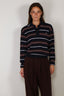Johny - Sweater - Gino Polo Long Sleeve - Blue/Burgundy